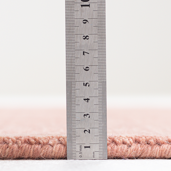 Wollteppich Holi Uni - Schurwolle - Altrosa - 90 x 160 cm