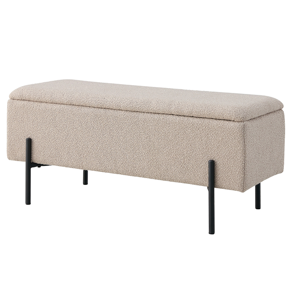 Polsterbank Watford - Stahl - Beige