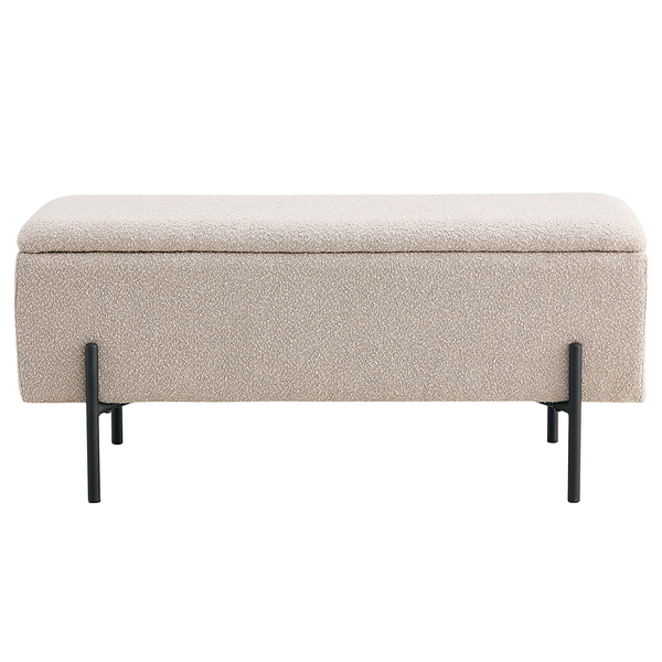 Polsterbank Watford - Stahl - Beige