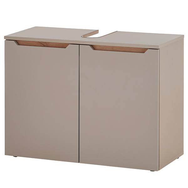 Waschbeckenunterschrank TAULO - Taupe / Eiche Artisan Dekor - Taupe