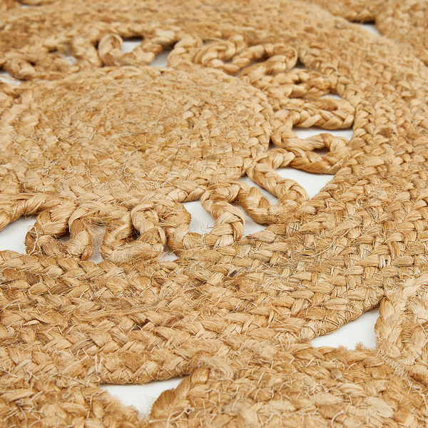 Teppich Balo - Jute / Baumwolle - Natur