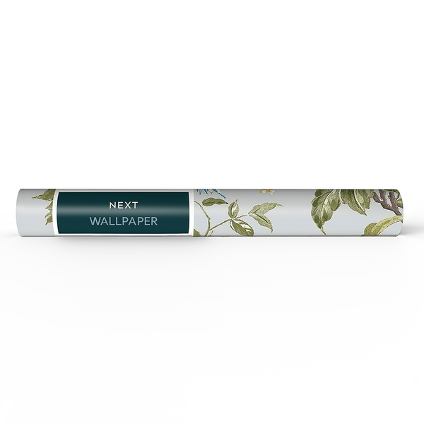 Vliestapete Birds & Bloom - Vlies - Hellblau