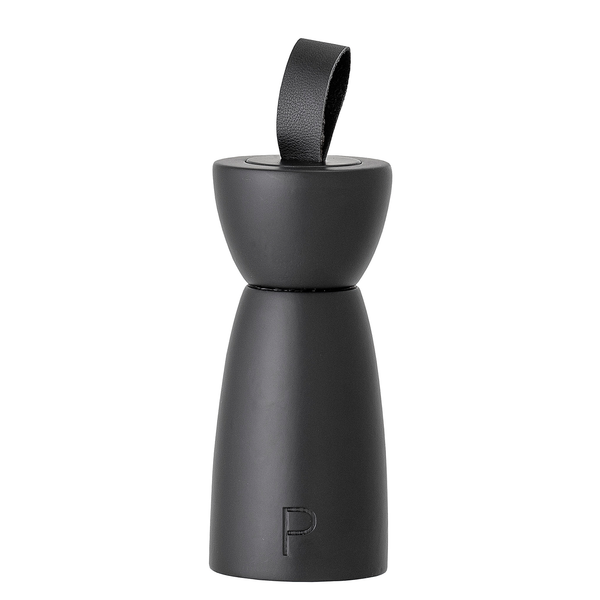 Salz- & Pfeffermühle Hanif 2-teilig - Massivholz Gummibaum - Schwarz
