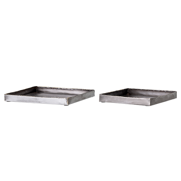 Servierplatte Cody 2er-Set - Eisen - Silber