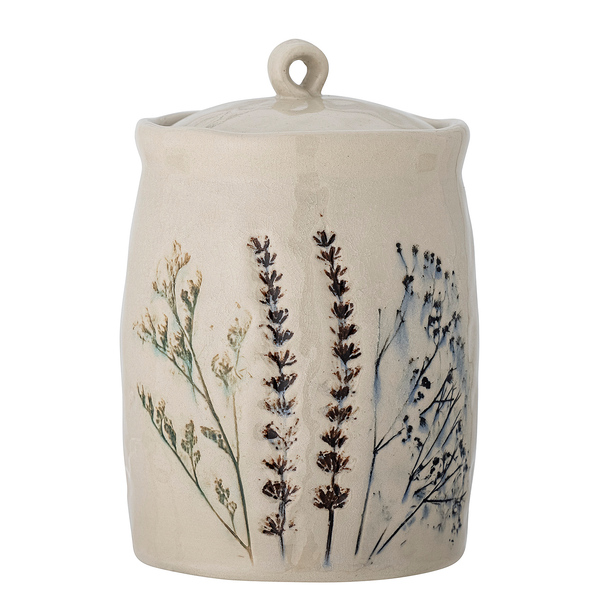 Vorratsdose mit Deckel Bea - Keramik - Beige - Höhe: 21 cm
