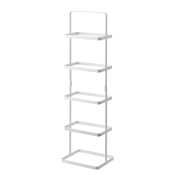 Schuhregal Tower Rack - Stahl - Weiß - 22 x 78 cm