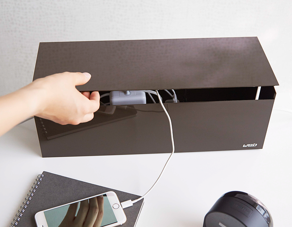 Kabelbox Web - Kunststoff - Schwarz