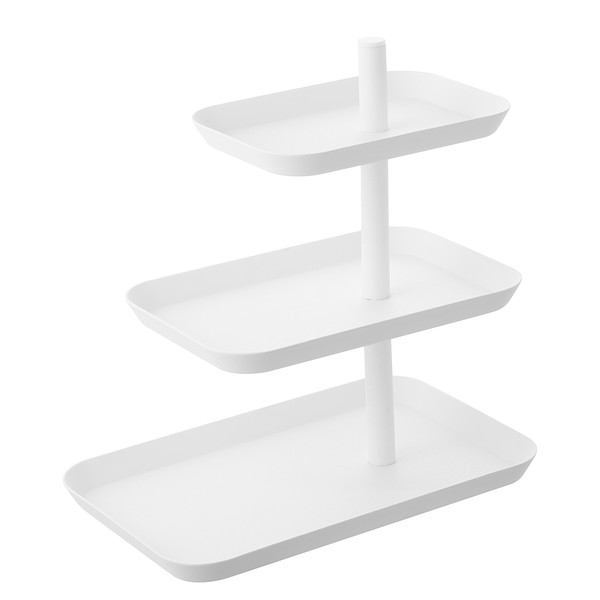 Etagere Tower - Stahl - Weiß
