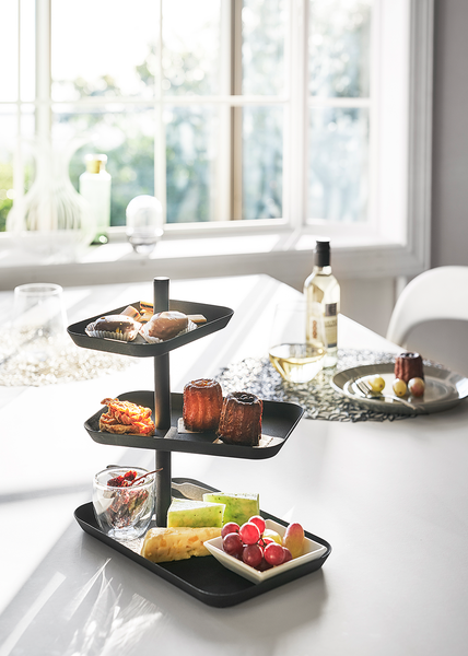 Etagere Tower - Stahl - Schwarz