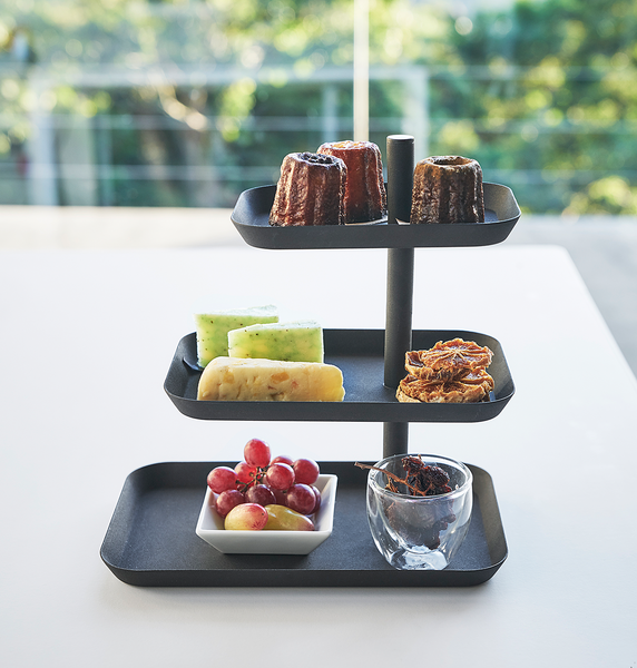 Etagere Tower - Stahl - Schwarz