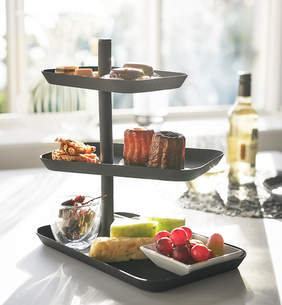 Etagere Tower - Stahl - Schwarz