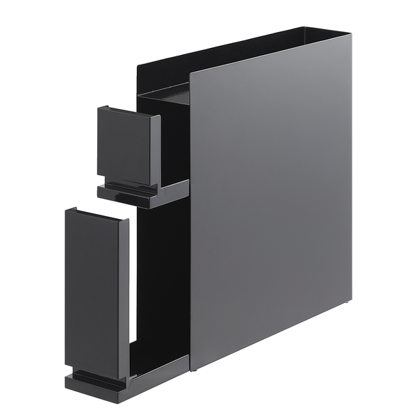 Küchenregal Tower Seasoning - Stahl - Schwarz - 13 x 53 cm