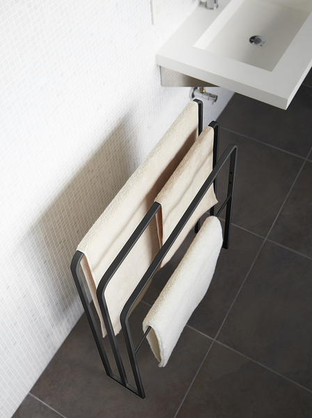 Handtuchhalter Tower - Stahl - Schwarz