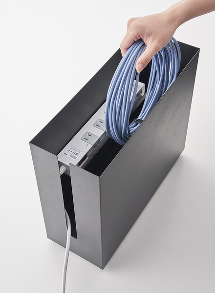 Kabelbox Tower - Stahl / Kunststoff - Schwarz