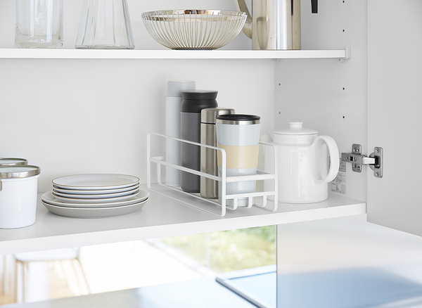 Küchenschrank Organizer Tower Mug - Stahl - Weiß
