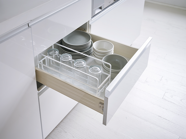 Küchenschrank Organizer Tower Mug - Stahl - Weiß