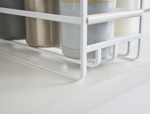 Küchenschrank Organizer Tower Mug - Stahl - Weiß