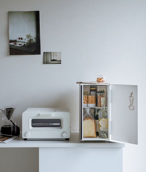 Brotkasten Tower Tall - Stahl - Weiß