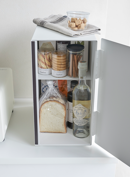 Brotkasten Tower Tall - Stahl - Weiß