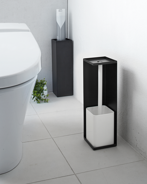 WC-Rollenbehälter Tower - Stahl - Schwarz