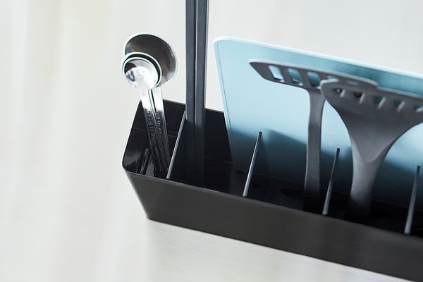 Küchenutensilo Tower - Stahl / Kunststoff - Schwarz