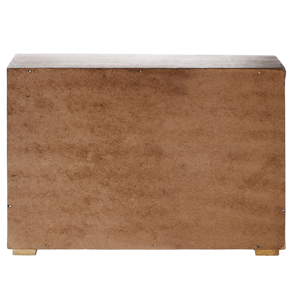 Deko-Schrank BALI - Mangoholz - Braun/Gold