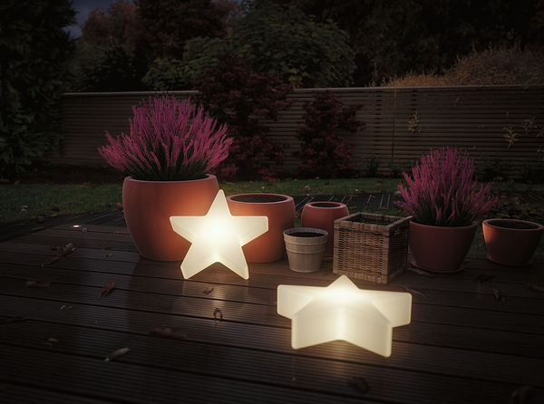 Leuchtobjekt Plug & Shine Star - Kunststoff - Weiß