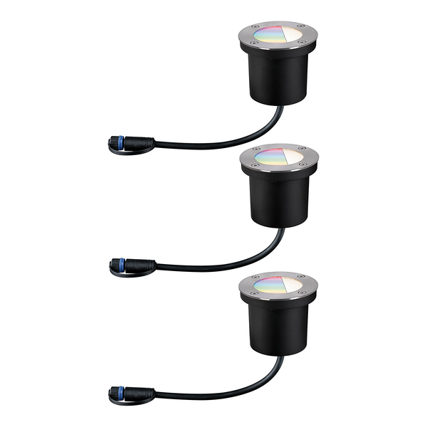 Einbauleuchte Plug & Shine Shio - Aluminium - Silber - 5-teilig