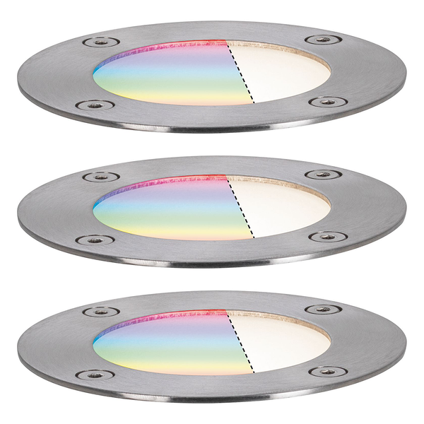 Einbauleuchte Plug & Shine Shio - Aluminium - Silber - 5-teilig