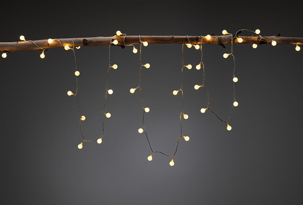 Lichterkette Plug & Shine Kibi - Kunststoff - Schwarz - Breite: 500 cm