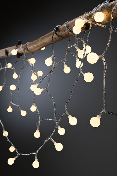 Lichterkette Plug & Shine Kibi - Kunststoff - Schwarz - Breite: 500 cm