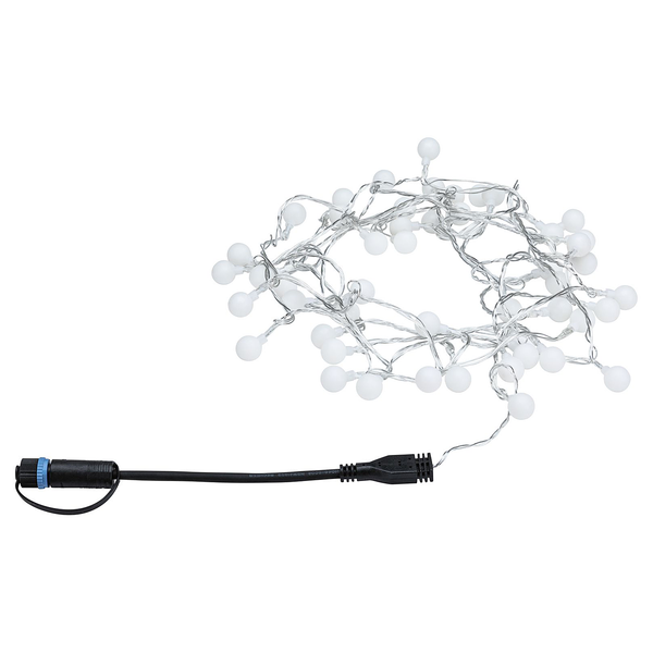 Lichterkette Plug & Shine Kibi - Kunststoff - Schwarz - Breite: 500 cm
