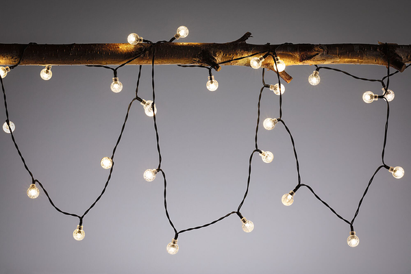 Solar-Lichterkette Soala - Kunststoff - Schwarz