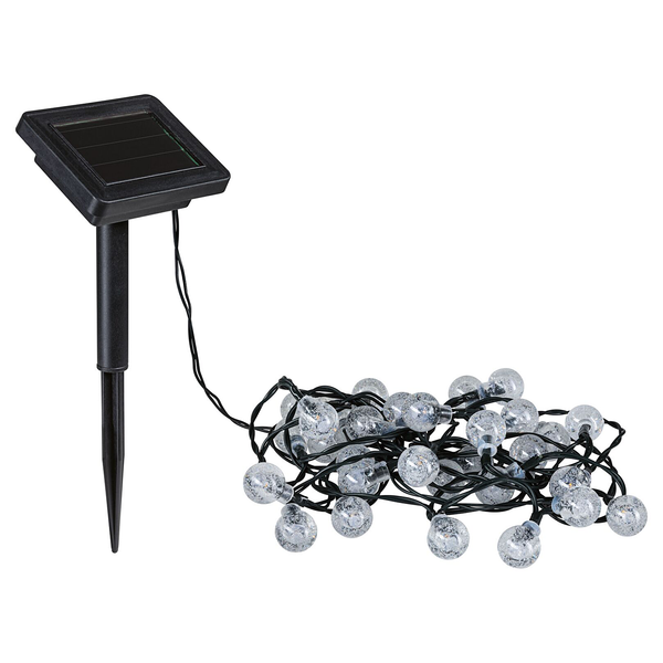 Solar-Lichterkette Soala - Kunststoff - Schwarz
