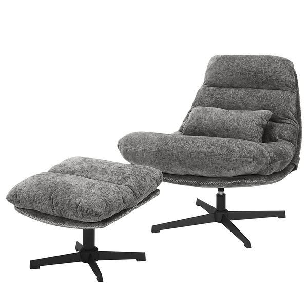 Relaxsessel SKADO - Chenille Ipek: Blaugrau