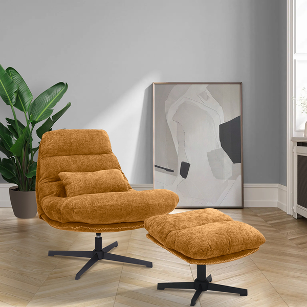 Relaxsessel SKADO - Chenille Ipek: Senfgelb