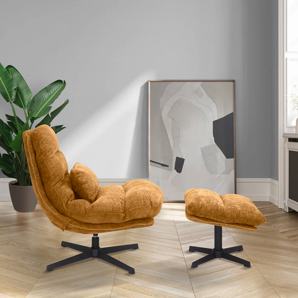 Relaxsessel SKADO - Chenille Ipek: Senfgelb