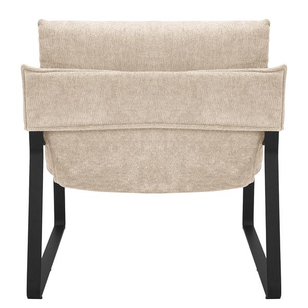 Loungesessel Rusele - Chenille - Beige