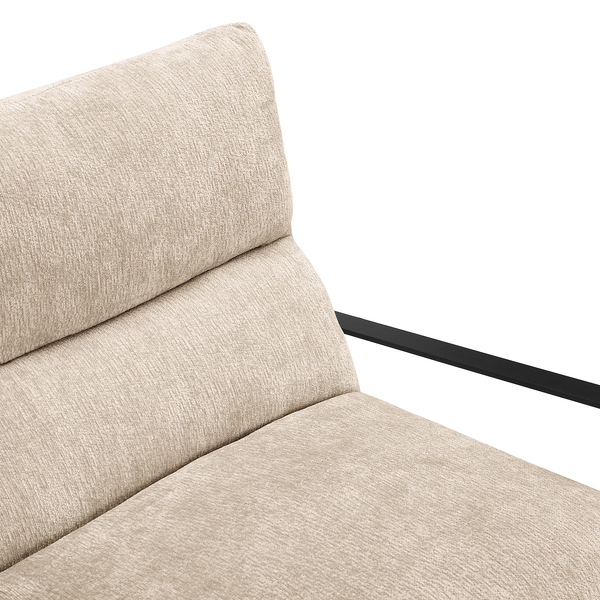 Loungesessel Rusele - Chenille - Beige