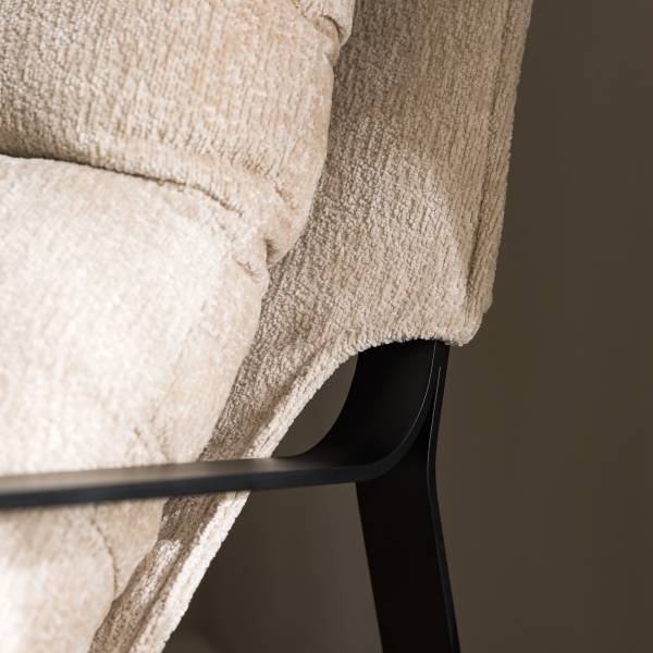 Loungesessel Rusele - Chenille - Beige