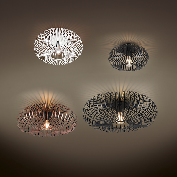 Deckenleuchte Johann - Eisen - 1-flammig - Durchmesser: 30 cm