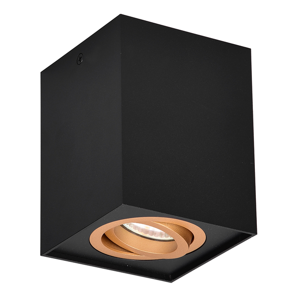 Deckenleuchte Biscuit - Eisen - 1-flammig - Schwarz