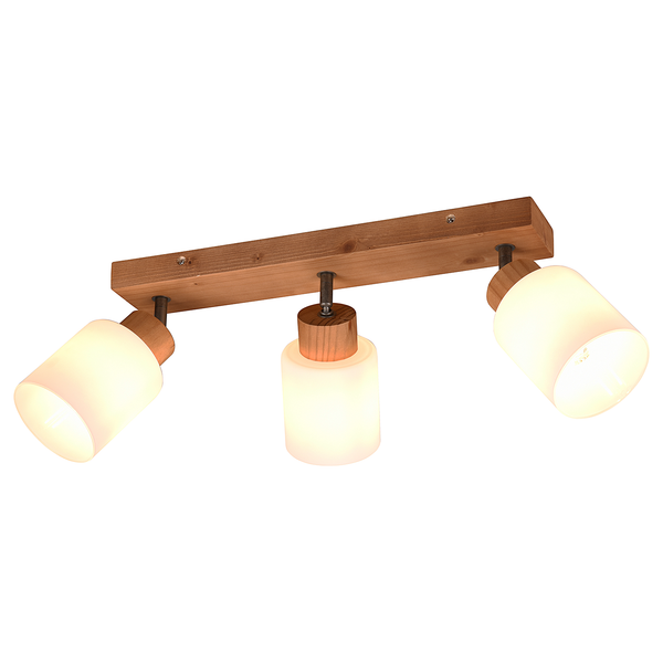 Deckenleuchte Assam - Opalglas - 3-flammig - Flammenanzahl: 3