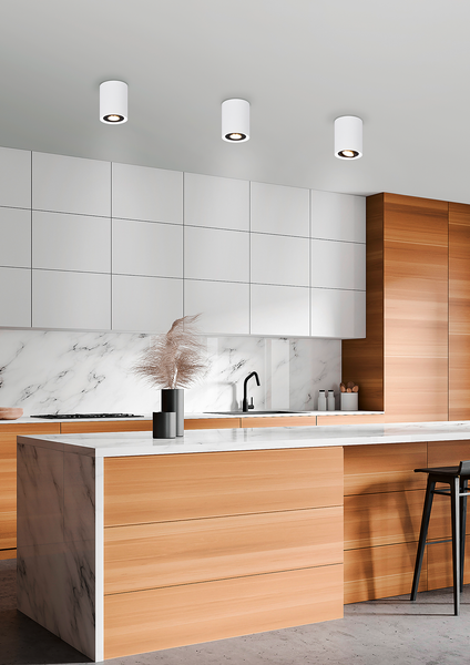 Deckenleuchte Cookie - Eisen - 1-flammig - Weiß