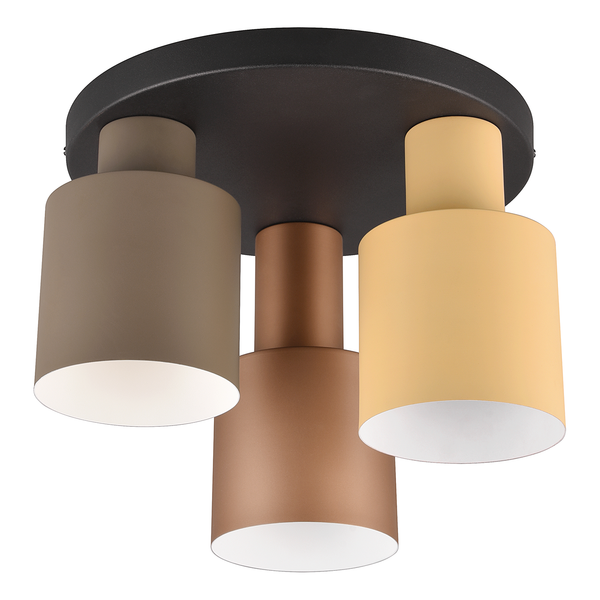 Deckenleuchte Agudo - Eisen - 3-flammig