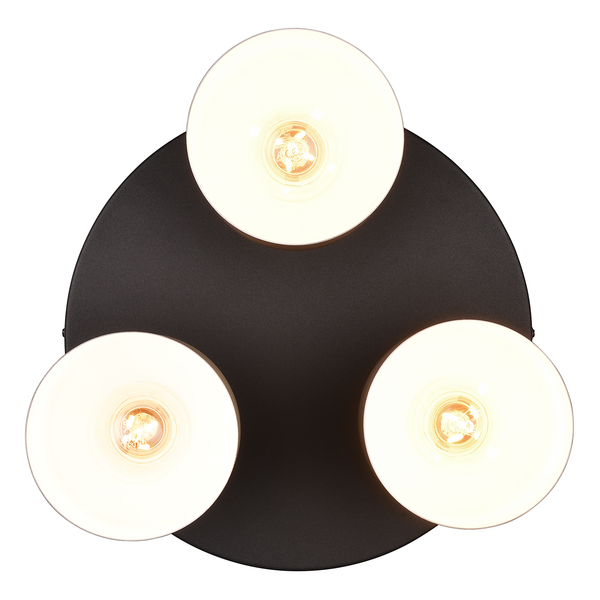 Deckenleuchte Agudo - Eisen - 3-flammig