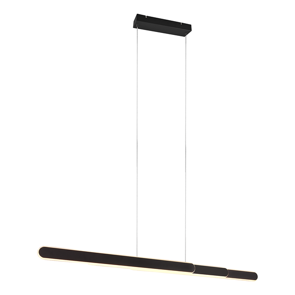 LED-Pendelleuchte Helios - Eisen - 1-flammig - Schwarz - Breite: 130 cm
