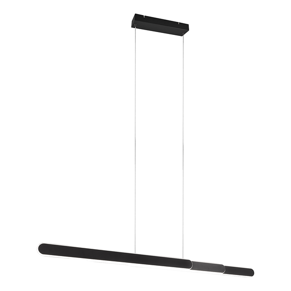LED-Pendelleuchte Helios - Eisen - 1-flammig - Schwarz - Breite: 130 cm