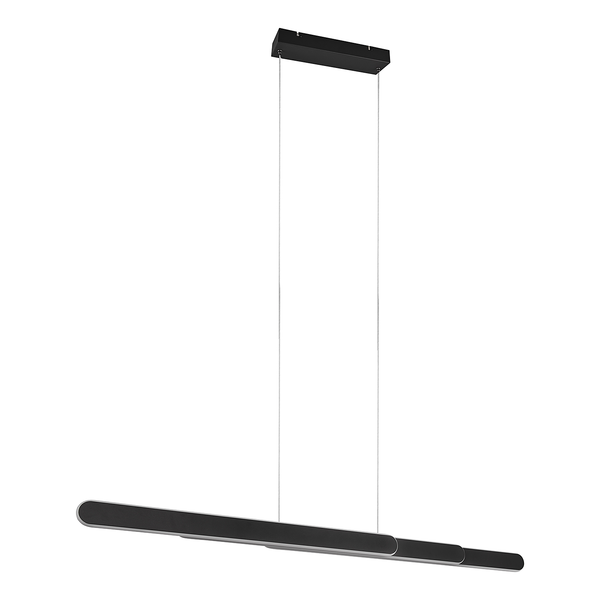 LED-Pendelleuchte Helios - Eisen - 1-flammig - Schwarz - Breite: 130 cm