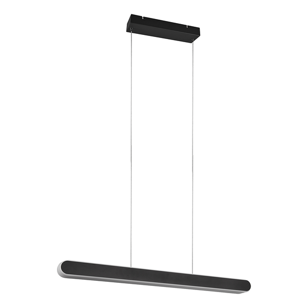 LED-Pendelleuchte Helios - Eisen - 1-flammig - Schwarz - Breite: 130 cm